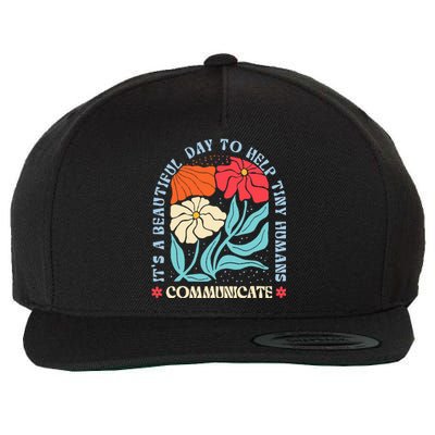 Speech Language Pathologist Pathology Speech Therapy Slp Wool Snapback Cap