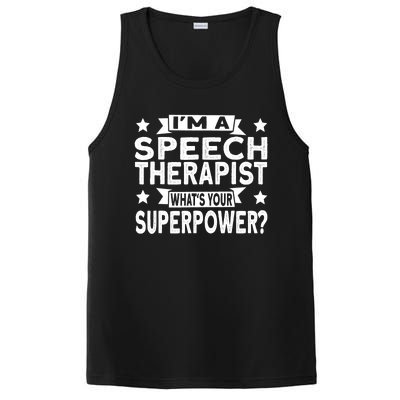 Speech Language Pathologist Superhero Speech Therapy PosiCharge Competitor Tank