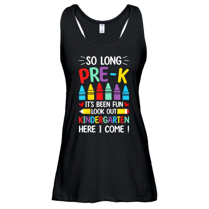 So Long Pre K Graduation Kindergarten Here I Come 2024 Gift Ladies Essential Flowy Tank