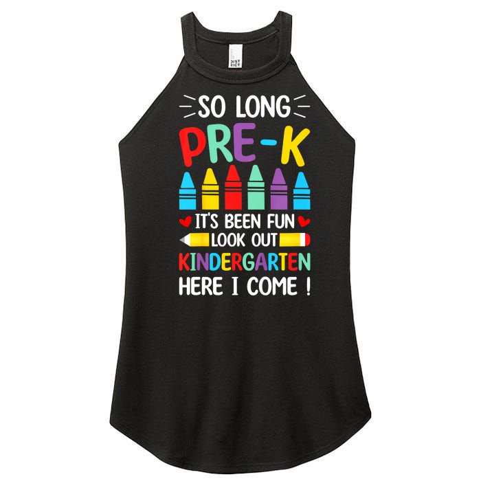 So Long Pre K Graduation Kindergarten Here I Come 2024 Gift Women's Perfect Tri Rocker Tank