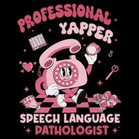 Speech Language Pathologist Retro Slp Professional Yapper Tall T-Shirt