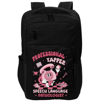 Speech Language Pathologist Retro Slp Professional Yapper Impact Tech Backpack