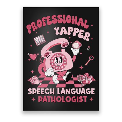 Speech Language Pathologist Retro Slp Professional Yapper Poster