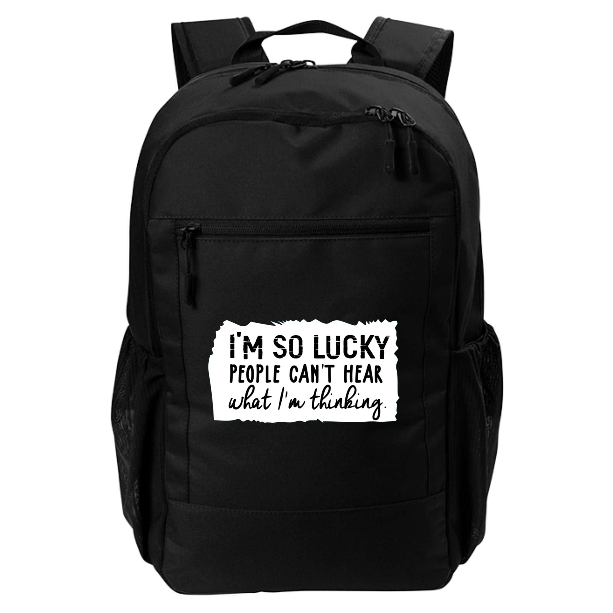 So Lucky People Cant Hear What Im Thinking Backpack