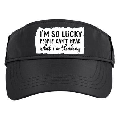 So Lucky People Cant Hear What Im Thinking Adult Drive Performance Visor