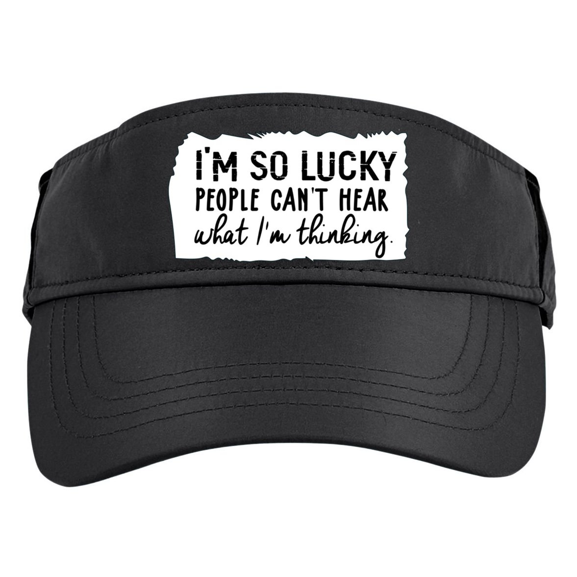 So Lucky People Cant Hear What Im Thinking Adult Drive Performance Visor
