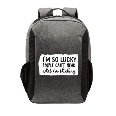 So Lucky People Cant Hear What Im Thinking Vector Backpack