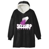 Sizzurp Lean Purple Drank Hooded Wearable Blanket