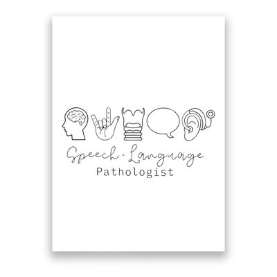 Speech Language Pathologist Speech Therapist Speech Language Poster