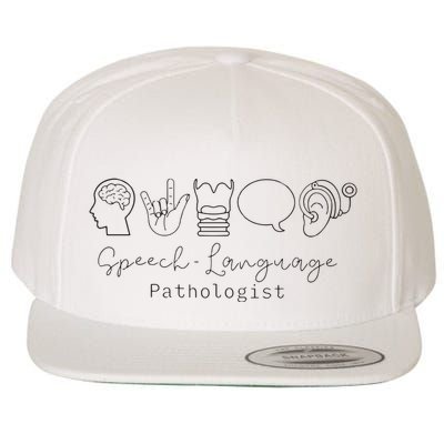 Speech Language Pathologist Speech Therapist Speech Language Wool Snapback Cap