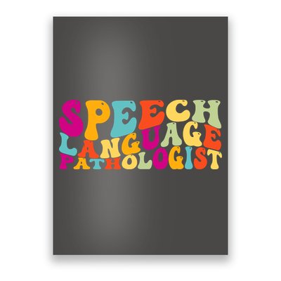 Speech Language Pathologist Boho Retro Speech Therapy SLP Poster