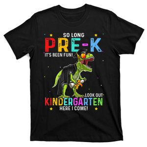 So Long Pre-K Kindergarten Here I Come Dinosaur Graduation T-Shirt