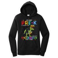 So Long Pre-K Kindergarten Here I Come Dinosaur Graduation Women's Pullover Hoodie