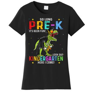 So Long Pre-K Kindergarten Here I Come Dinosaur Graduation Women's T-Shirt