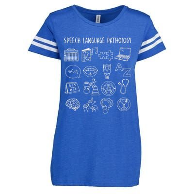 Speech Language Pathology Pathologist SLP Speech Therapist Enza Ladies Jersey Football T-Shirt