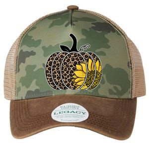 Sunflower Leopard Pumpkin Legacy Tie Dye Trucker Hat