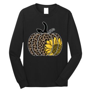 Sunflower Leopard Pumpkin Long Sleeve Shirt