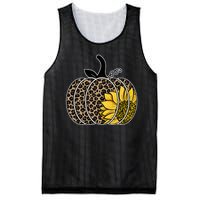 Sunflower Leopard Pumpkin Mesh Reversible Basketball Jersey Tank