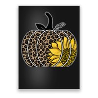 Sunflower Leopard Pumpkin Poster