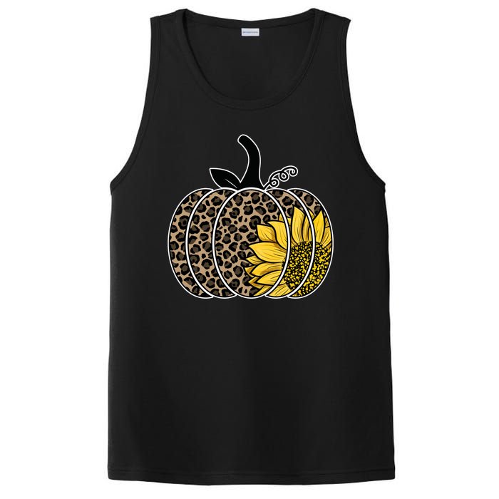 Sunflower Leopard Pumpkin PosiCharge Competitor Tank