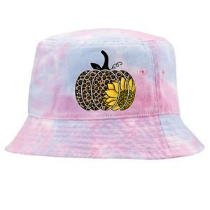 Sunflower Leopard Pumpkin Tie-Dyed Bucket Hat