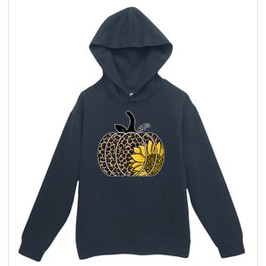 Sunflower Leopard Pumpkin Urban Pullover Hoodie