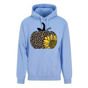 Sunflower Leopard Pumpkin Unisex Surf Hoodie