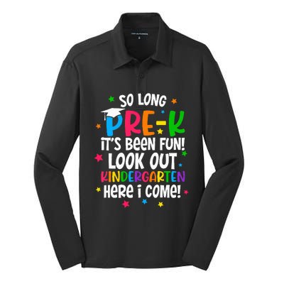 So Long PreK Kindergarten Here I Come Graduation Gifts Silk Touch Performance Long Sleeve Polo