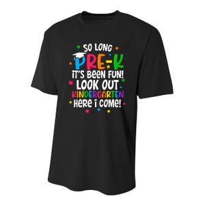 So Long PreK Kindergarten Here I Come Graduation Gifts Youth Performance Sprint T-Shirt