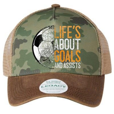 Soccer Lovers Player Football Goal  Legacy Tie Dye Trucker Hat