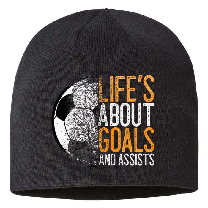 Soccer Lovers Player Football Goal  Sustainable Beanie