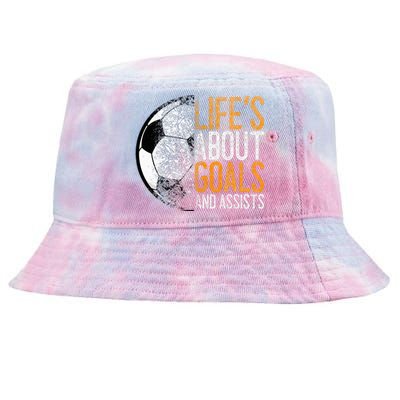 Soccer Lovers Player Football Goal  Tie-Dyed Bucket Hat