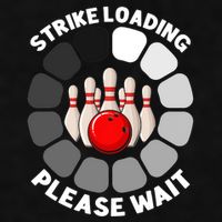 Strike Loading Please Wait Funny Bowling Player Lover Ladies PosiCharge Tri-Blend Wicking Tank