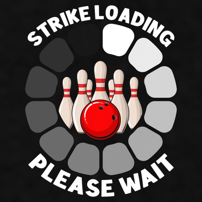 Strike Loading Please Wait Funny Bowling Player Lover Ladies PosiCharge Tri-Blend Wicking Tank