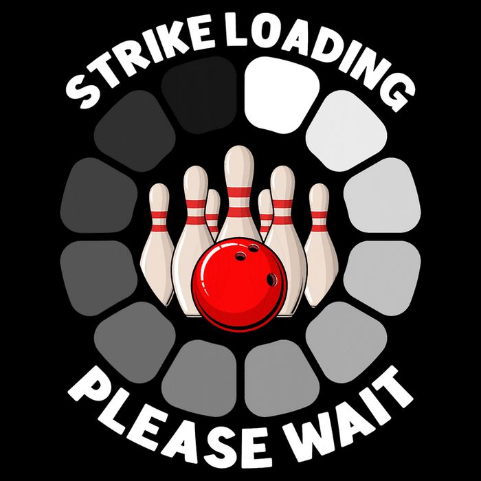 Strike Loading Please Wait Funny Bowling Player Lover Drawstring Bag