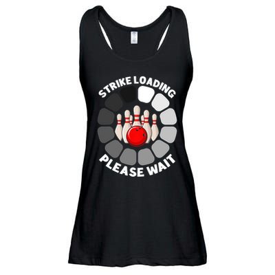 Strike Loading Please Wait Funny Bowling Player Lover Ladies Essential Flowy Tank