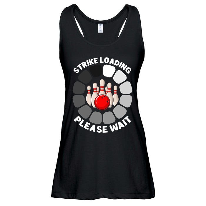 Strike Loading Please Wait Funny Bowling Player Lover Ladies Essential Flowy Tank