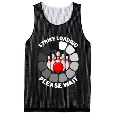 Strike Loading Please Wait Funny Bowling Player Lover Mesh Reversible Basketball Jersey Tank