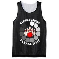 Strike Loading Please Wait Funny Bowling Player Lover Mesh Reversible Basketball Jersey Tank