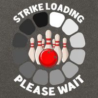 Strike Loading Please Wait Funny Bowling Player Lover Cotton Canvas Backpack