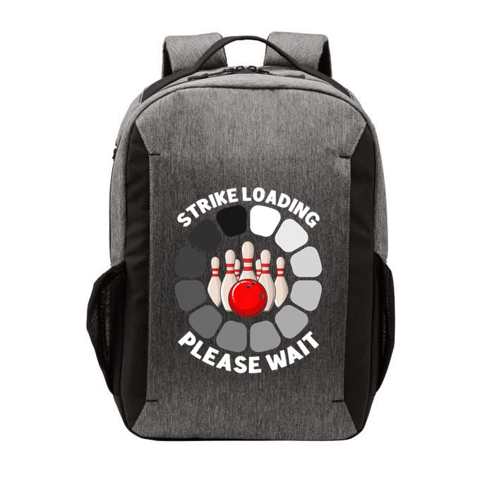 Strike Loading Please Wait Funny Bowling Player Lover Vector Backpack