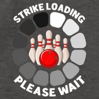 Strike Loading Please Wait Funny Bowling Player Lover Vector Backpack