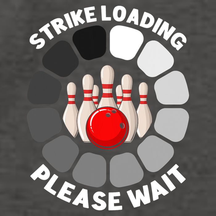 Strike Loading Please Wait Funny Bowling Player Lover Vector Backpack