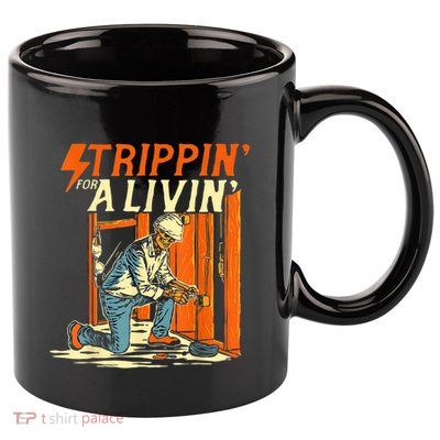 Stripping Living Powerline Father’S Day Electricians Gift 11oz C Handle Ceramic Mug