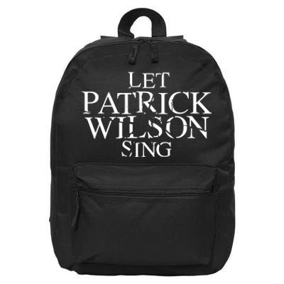 Superyaki Let Patrick Wilson Sing 16 in Basic Backpack