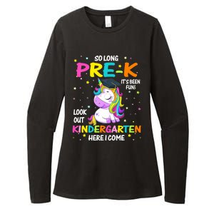 So Long Pre-K Kindergarten Here I Come Unicorn Graduation Womens CVC Long Sleeve Shirt