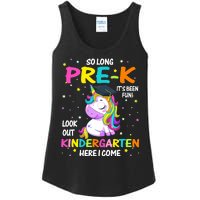 So Long Pre-K Kindergarten Here I Come Unicorn Graduation Ladies Essential Tank