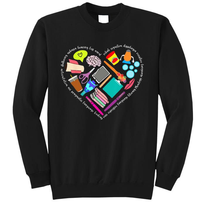 Speech Language Pathology SLP Speech Pathologist Heart Shape Sweatshirt