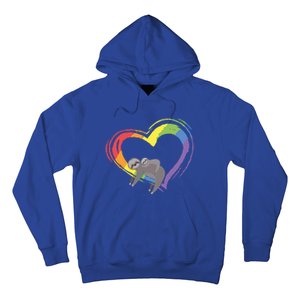 Sloth Lgbt Pride Sloths Pride Heart Gift Hoodie