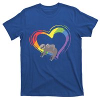 Sloth Lgbt Pride Sloths Pride Heart Gift T-Shirt